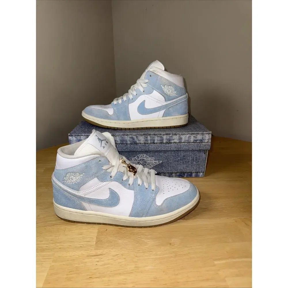 Size 9 Women’s - Air Jordan 1 Mid Denim W OG BOX